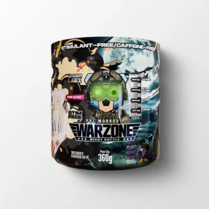 Warzone Night Battle Pré-treino livre de estimulantes 360g • 30 doses
