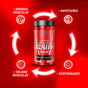 Creatina 100% Pura em cápsulas - 60 e 120 Cáps