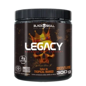 Pré-Treino Legacy - 300g - Sabor Tropical Mango - Black Skull